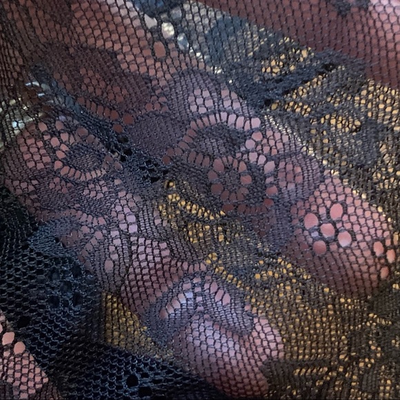 Adore Me | Purple & Black Lace Capris | Sz L - Picture 5 of 12